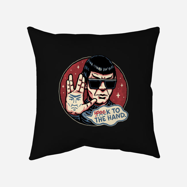 Spock To The Hand-None-Removable Cover w Insert-Throw Pillow-glitchygorilla