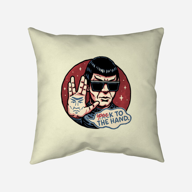 Spock To The Hand-None-Removable Cover w Insert-Throw Pillow-glitchygorilla