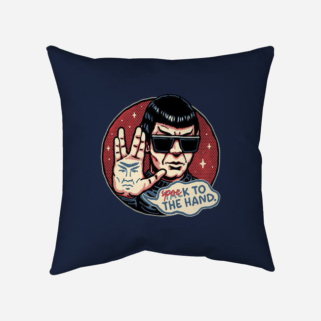 Spock To The Hand-None-Removable Cover w Insert-Throw Pillow-glitchygorilla