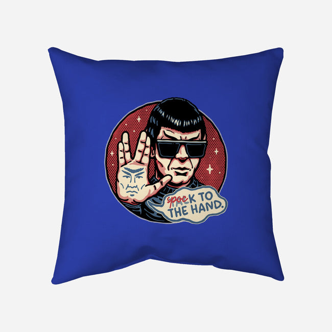Spock To The Hand-None-Removable Cover w Insert-Throw Pillow-glitchygorilla