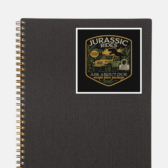 Jurassic Rides-None-Glossy-Sticker-Popnotic