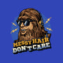 Messy Hair Don’t Care-None-Glossy-Sticker-glitchygorilla