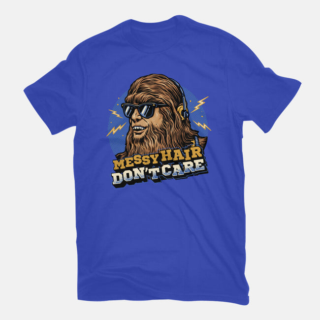 Messy Hair Don’t Care-Unisex-Basic-Tee-glitchygorilla