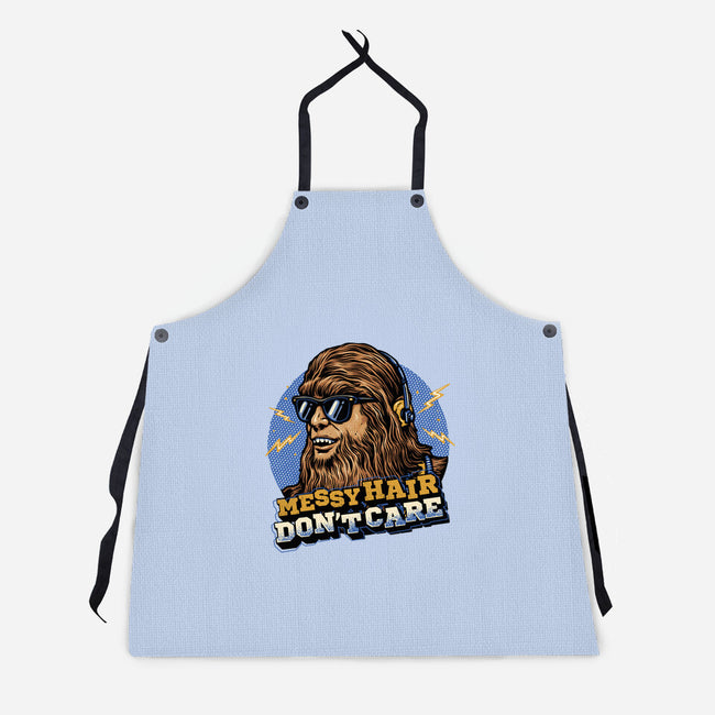 Messy Hair Don’t Care-Unisex-Kitchen-Apron-glitchygorilla