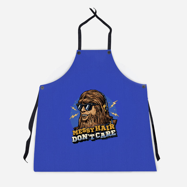 Messy Hair Don’t Care-Unisex-Kitchen-Apron-glitchygorilla