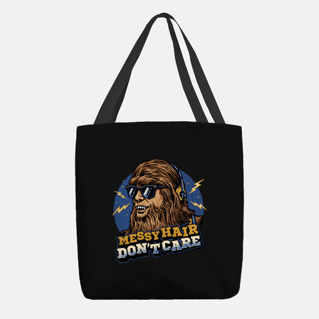 Messy Hair Don’t Care-None-Basic Tote-Bag-glitchygorilla