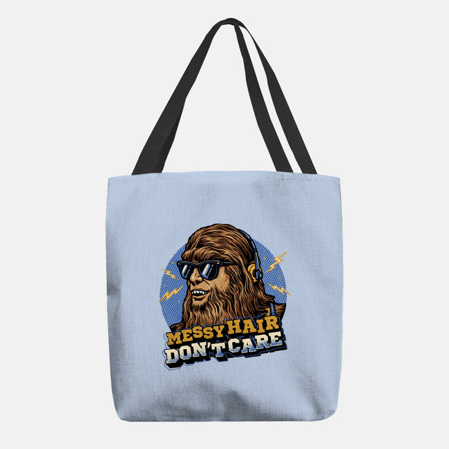 Messy Hair Don’t Care-None-Basic Tote-Bag-glitchygorilla
