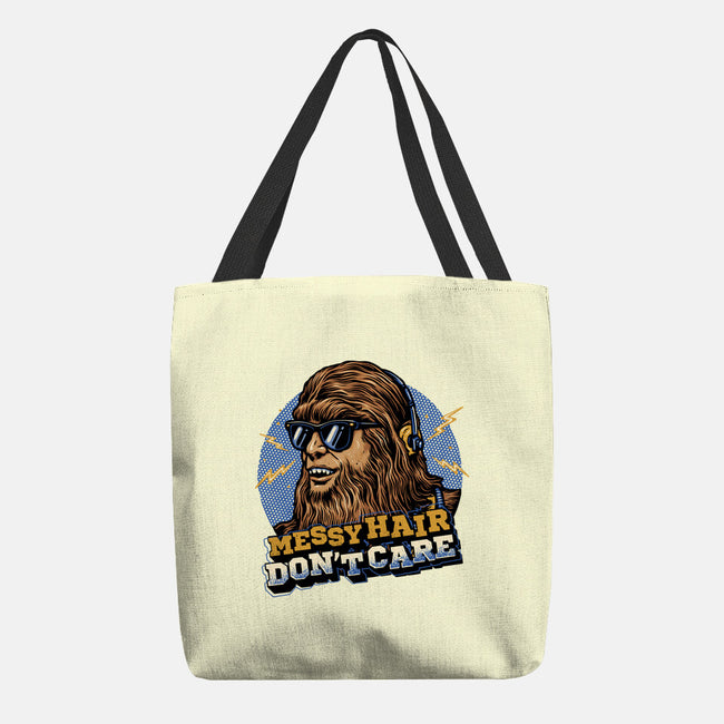 Messy Hair Don’t Care-None-Basic Tote-Bag-glitchygorilla