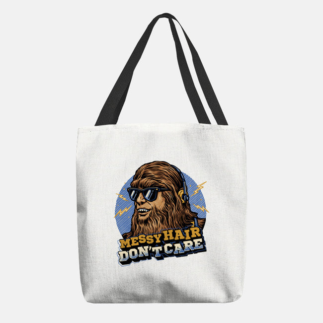 Messy Hair Don’t Care-None-Basic Tote-Bag-glitchygorilla