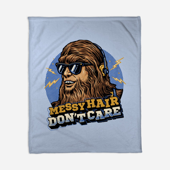 Messy Hair Don’t Care-None-Fleece-Blanket-glitchygorilla
