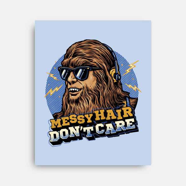 Messy Hair Don’t Care-None-Stretched-Canvas-glitchygorilla
