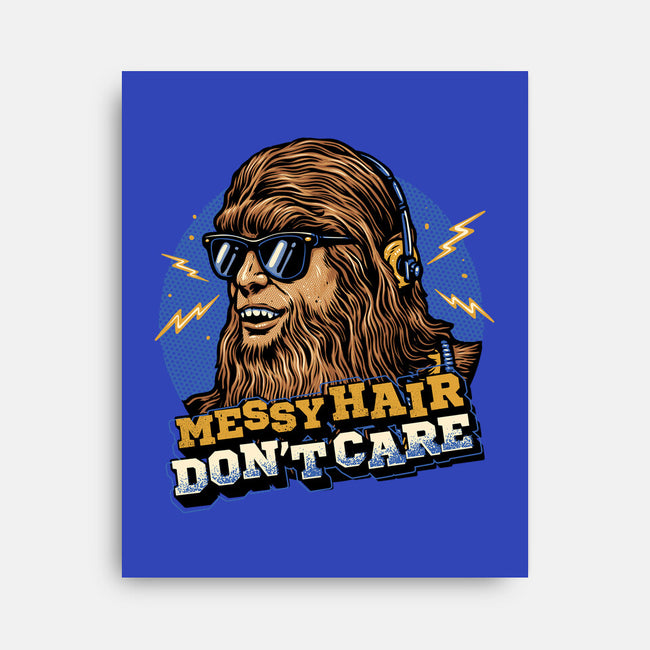 Messy Hair Don’t Care-None-Stretched-Canvas-glitchygorilla