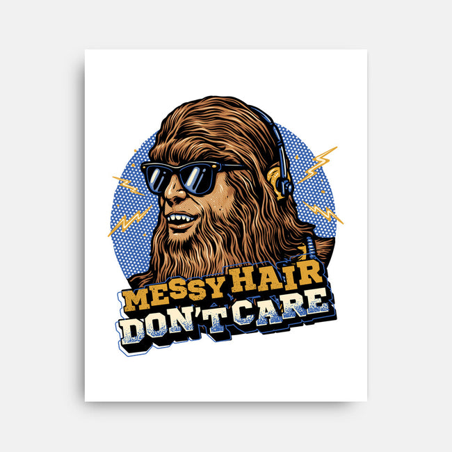 Messy Hair Don’t Care-None-Stretched-Canvas-glitchygorilla