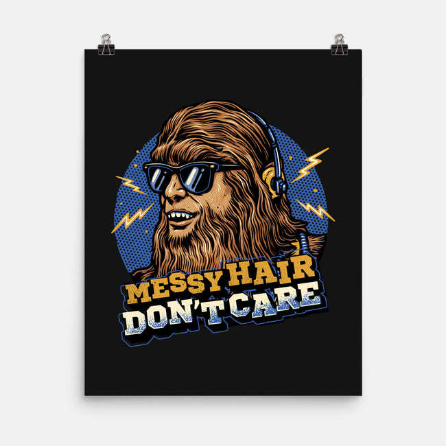 Messy Hair Don’t Care-None-Matte-Poster-glitchygorilla