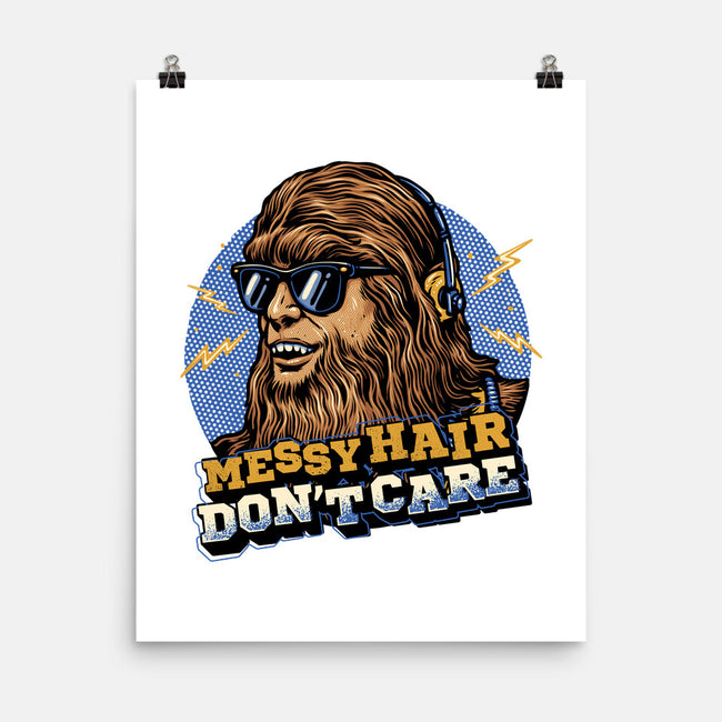Messy Hair Don’t Care-None-Matte-Poster-glitchygorilla