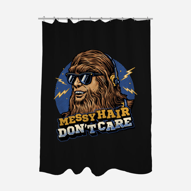 Messy Hair Don’t Care-None-Polyester-Shower Curtain-glitchygorilla