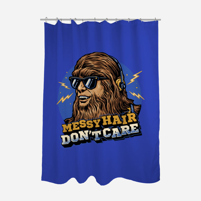 Messy Hair Don’t Care-None-Polyester-Shower Curtain-glitchygorilla