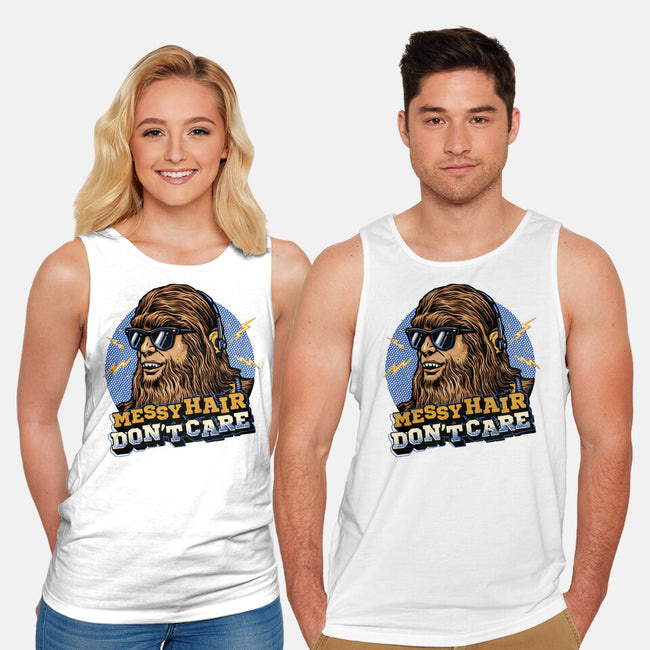 Messy Hair Don’t Care-Unisex-Basic-Tank-glitchygorilla