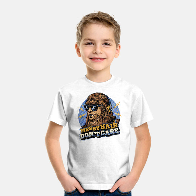 Messy Hair Don’t Care-Youth-Basic-Tee-glitchygorilla