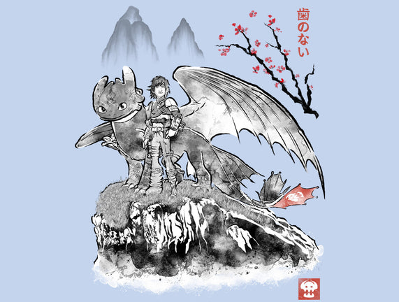 Toothless Sumi-e