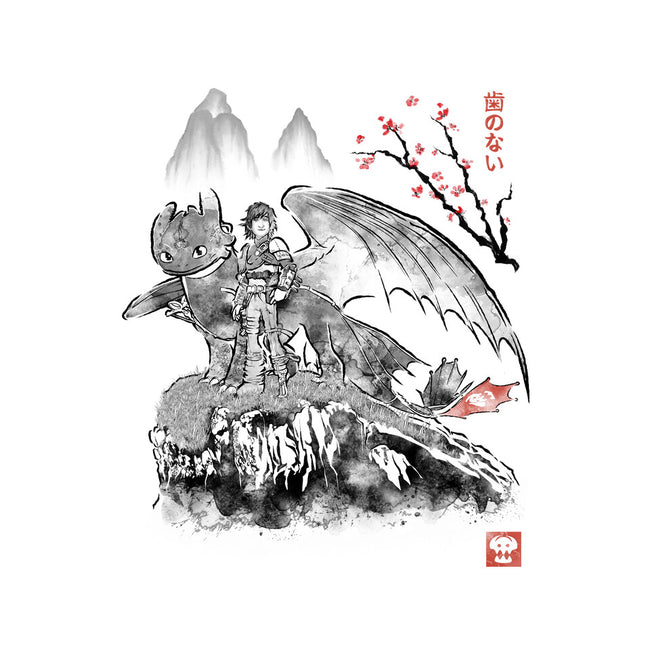 Toothless Sumi-e-None-Stretched-Canvas-Astrobot Invention