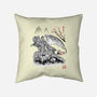 Toothless Sumi-e-None-Removable Cover w Insert-Throw Pillow-Astrobot Invention