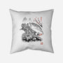 Toothless Sumi-e-None-Removable Cover w Insert-Throw Pillow-Astrobot Invention