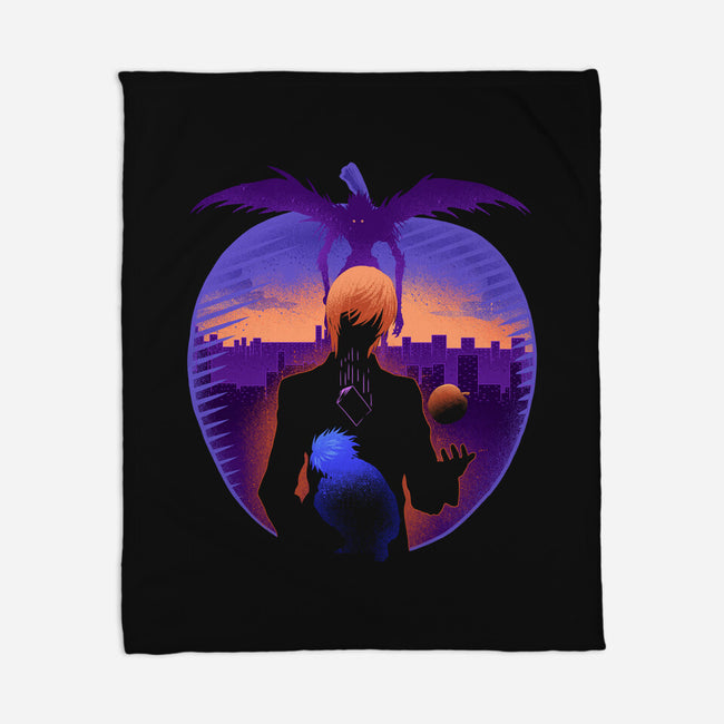 A Mysterious Black Notebook-None-Fleece-Blanket-sachpica