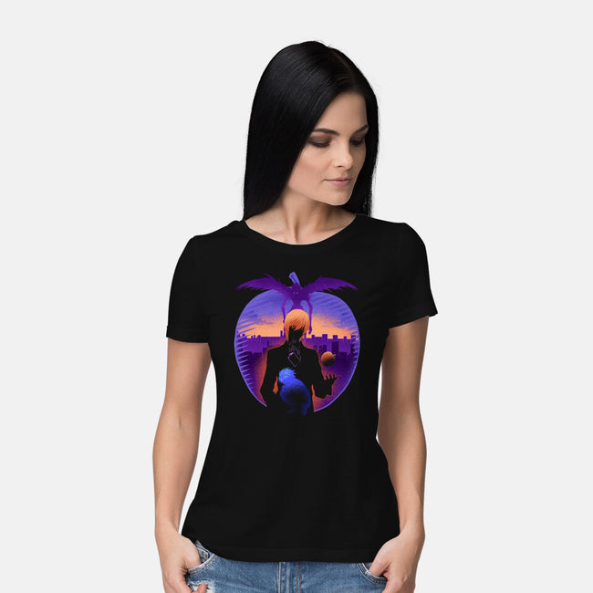 A Mysterious Black Notebook-Womens-Basic-Tee-sachpica