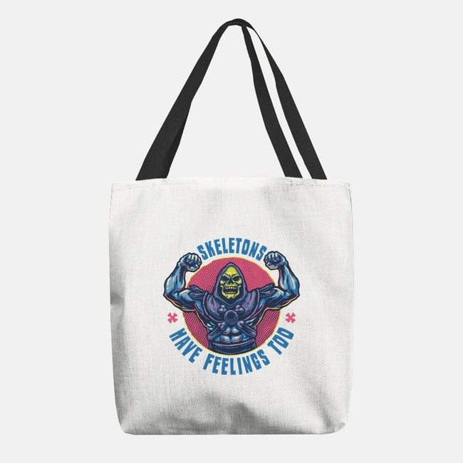 Skeletons Have Feelings Too-None-Basic Tote-Bag-glitchygorilla