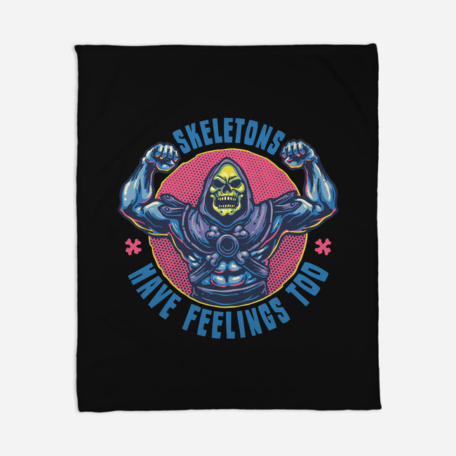 Skeletons Have Feelings Too-None-Fleece-Blanket-glitchygorilla