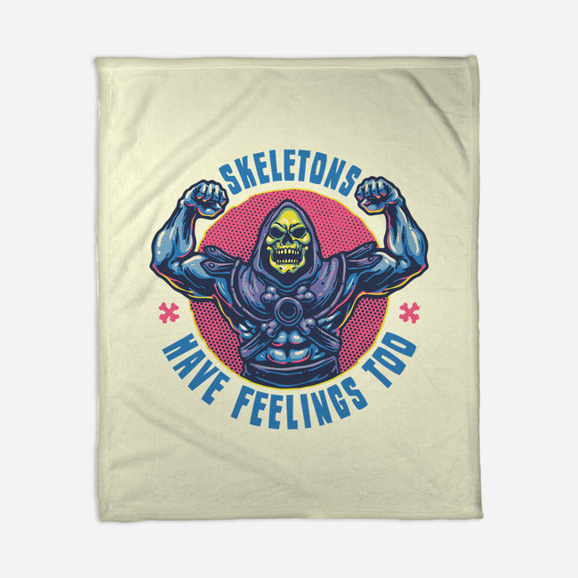 Skeletons Have Feelings Too-None-Fleece-Blanket-glitchygorilla