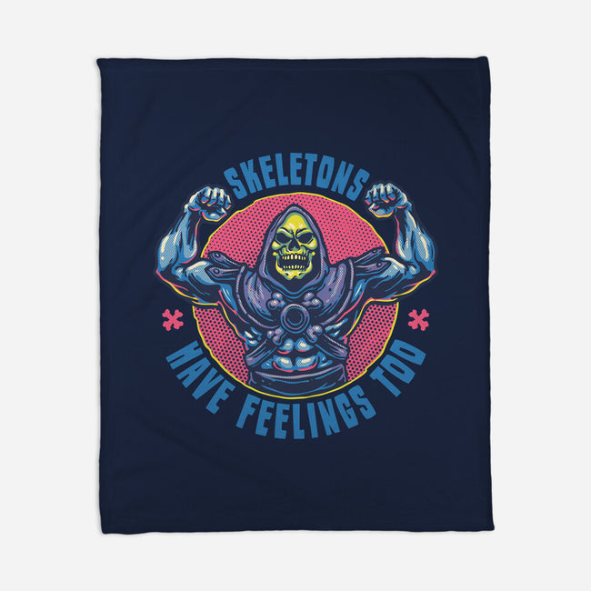 Skeletons Have Feelings Too-None-Fleece-Blanket-glitchygorilla