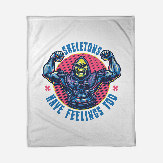 Skeletons Have Feelings Too-None-Fleece-Blanket-glitchygorilla
