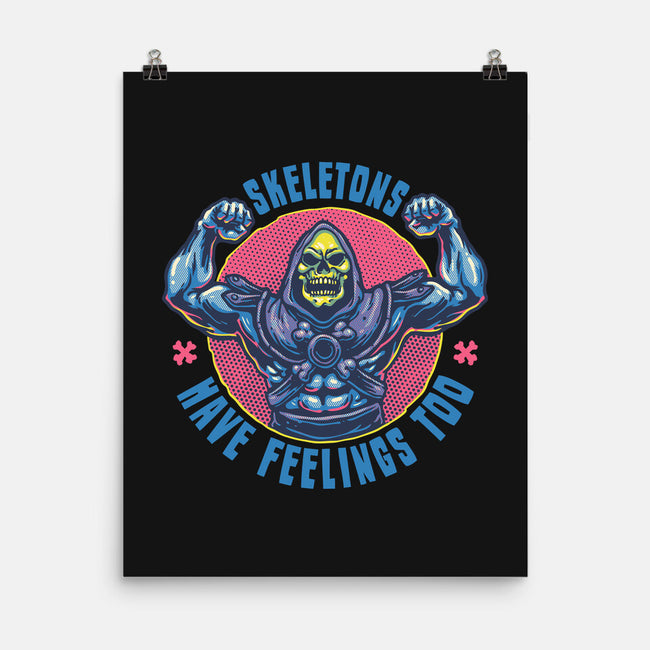 Skeletons Have Feelings Too-None-Matte-Poster-glitchygorilla