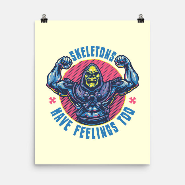 Skeletons Have Feelings Too-None-Matte-Poster-glitchygorilla