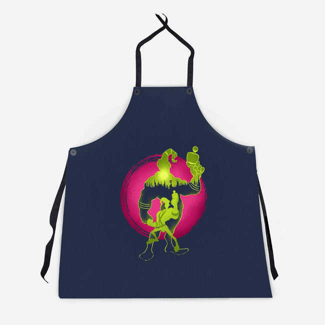 A Earthworm With A Robotic Suit-Unisex-Kitchen-Apron-sachpica