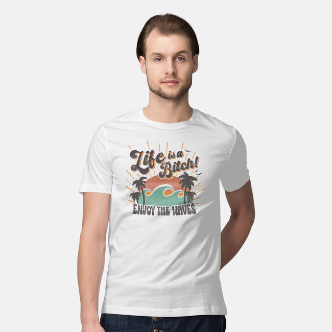 Enjoy The Waves-Mens-Premium-Tee-Estudio Horta