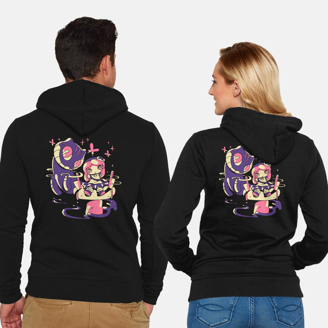 Hello Mad World-Unisex-Zip-Up-Sweatshirt-naomori