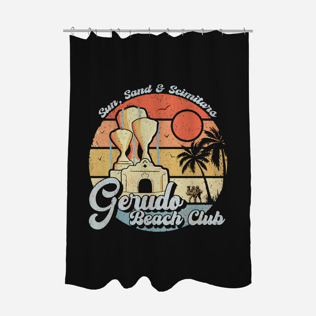 Gerudo Beach Club-None-Polyester-Shower Curtain-NMdesign