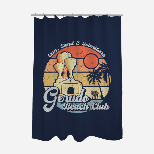 Gerudo Beach Club-None-Polyester-Shower Curtain-NMdesign