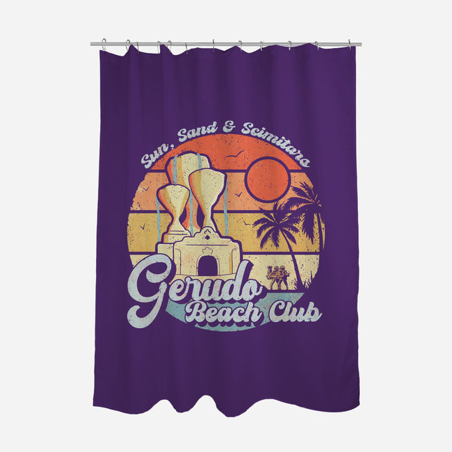 Gerudo Beach Club-None-Polyester-Shower Curtain-NMdesign