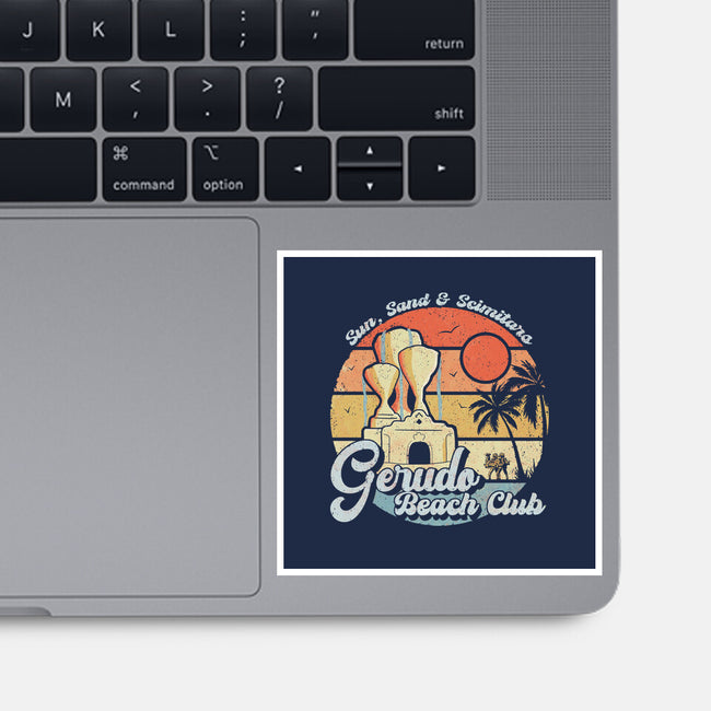 Gerudo Beach Club-None-Glossy-Sticker-NMdesign