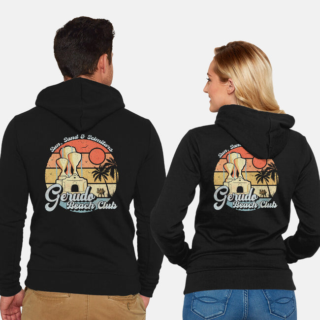 Gerudo Beach Club-Unisex-Zip-Up-Sweatshirt-NMdesign