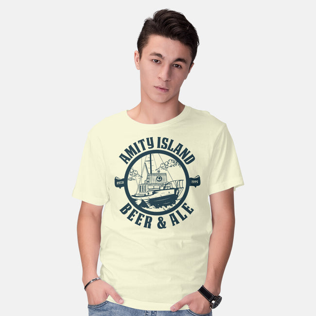 Amity Island Beer And Ale-Mens-Basic-Tee-piercek26