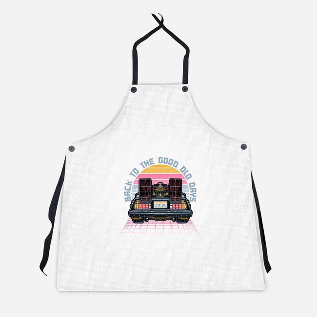 Back To The Good Old Days-Unisex-Kitchen-Apron-glitchygorilla