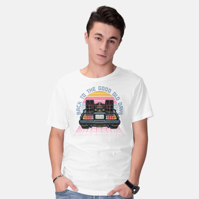 Back To The Good Old Days-Mens-Basic-Tee-glitchygorilla