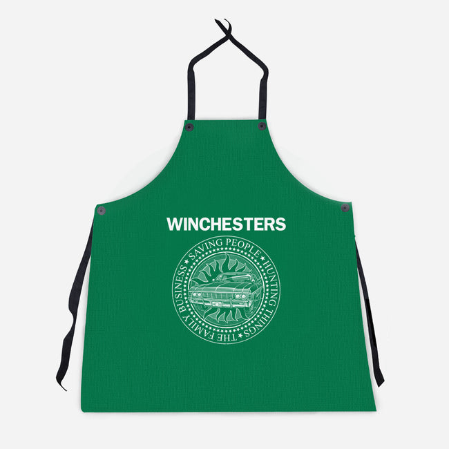 Emblem Of The Hunt-Unisex-Kitchen-Apron-glitchygorilla