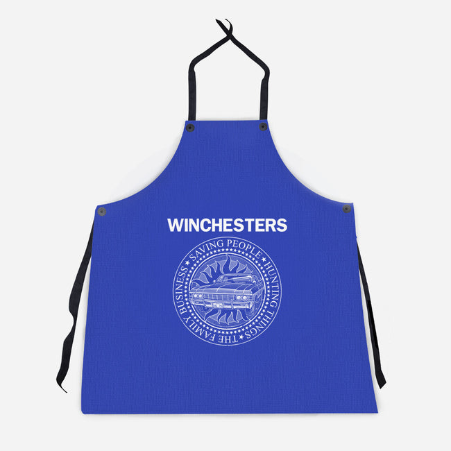 Emblem Of The Hunt-Unisex-Kitchen-Apron-glitchygorilla