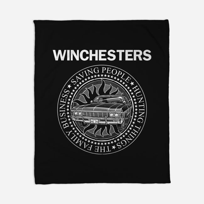 Emblem Of The Hunt-None-Fleece-Blanket-glitchygorilla